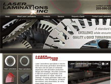 Tablet Screenshot of laserlaminations.com